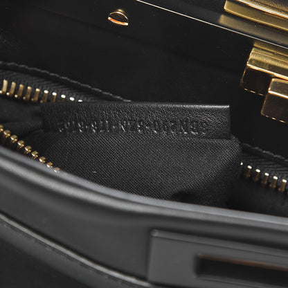 Fendi Vitello Seta Shiny Nappa Medium Peekaboo Iconic Satchel Black 8 of 8