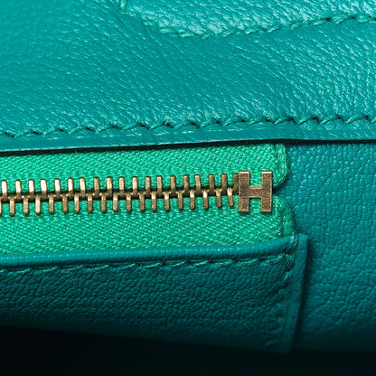 Hermes Taurillon Clemence Birkin 30 Bleu Paon 24 of 30