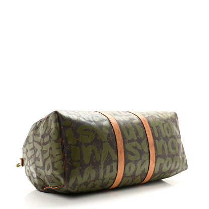 Louis Vuitton Graffiti Keepall 50 Kaki 3 of 17
