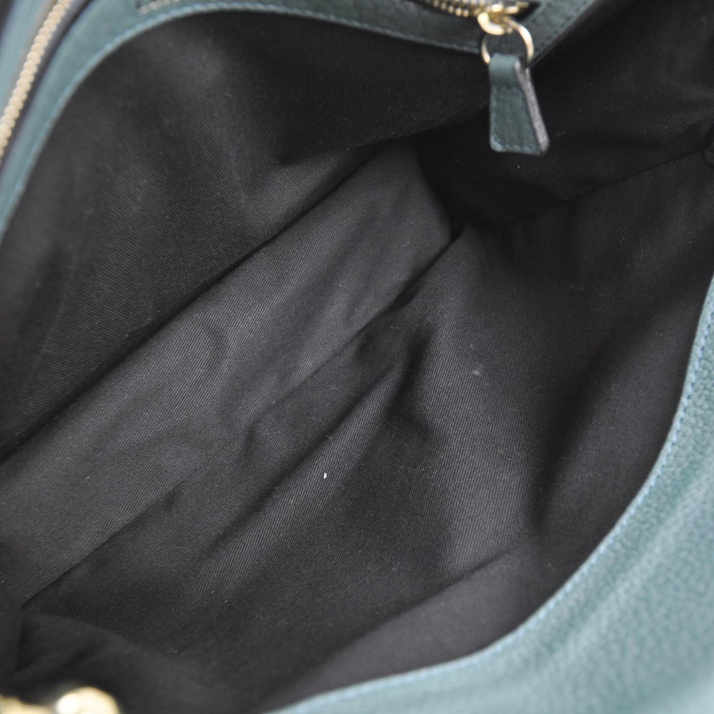 Grained Calfskin Sally Flap Bag Green