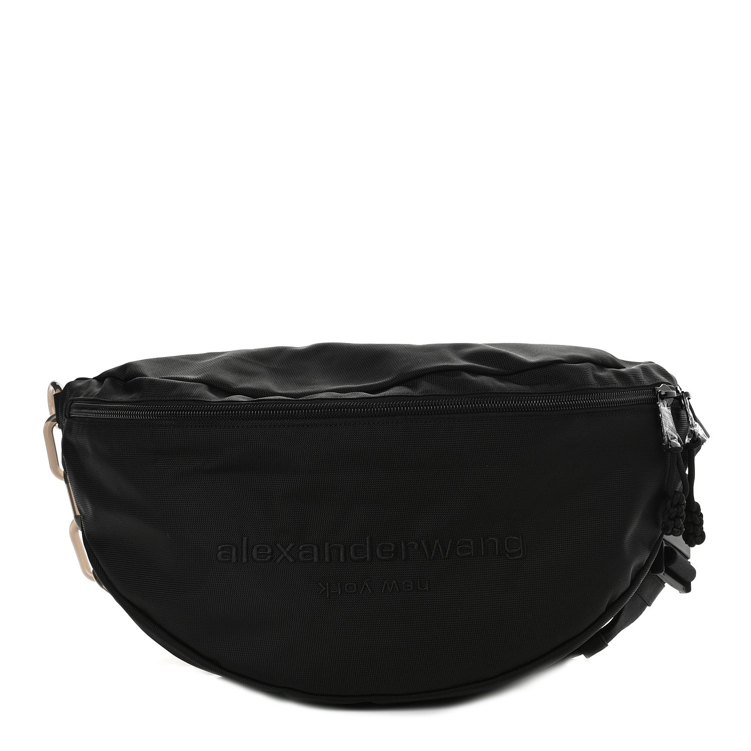 Alexander Wang Nylon Logo Printed Attica Gym Shoulder Bag Black 1 of 9