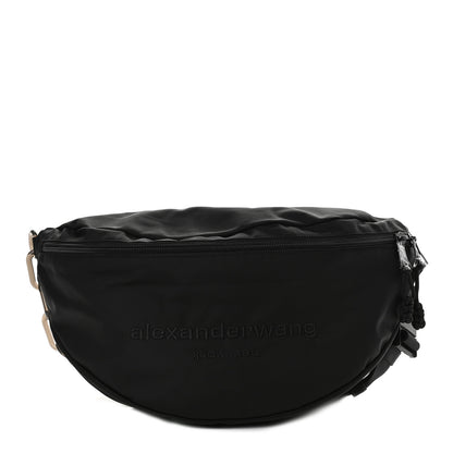 Alexander Wang Nylon Logo Printed Attica Gym Shoulder Bag Black 1 of 9