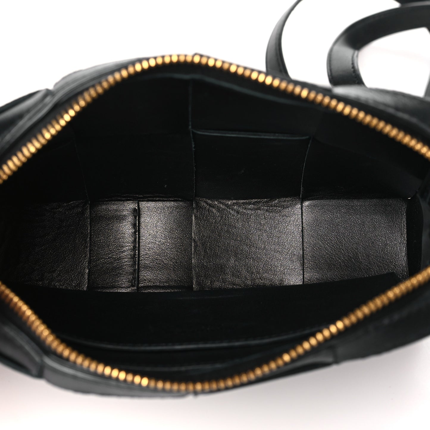 Lambskin Maxi Intreccio Cassette Phone Pouch Crossbody Bag Black
