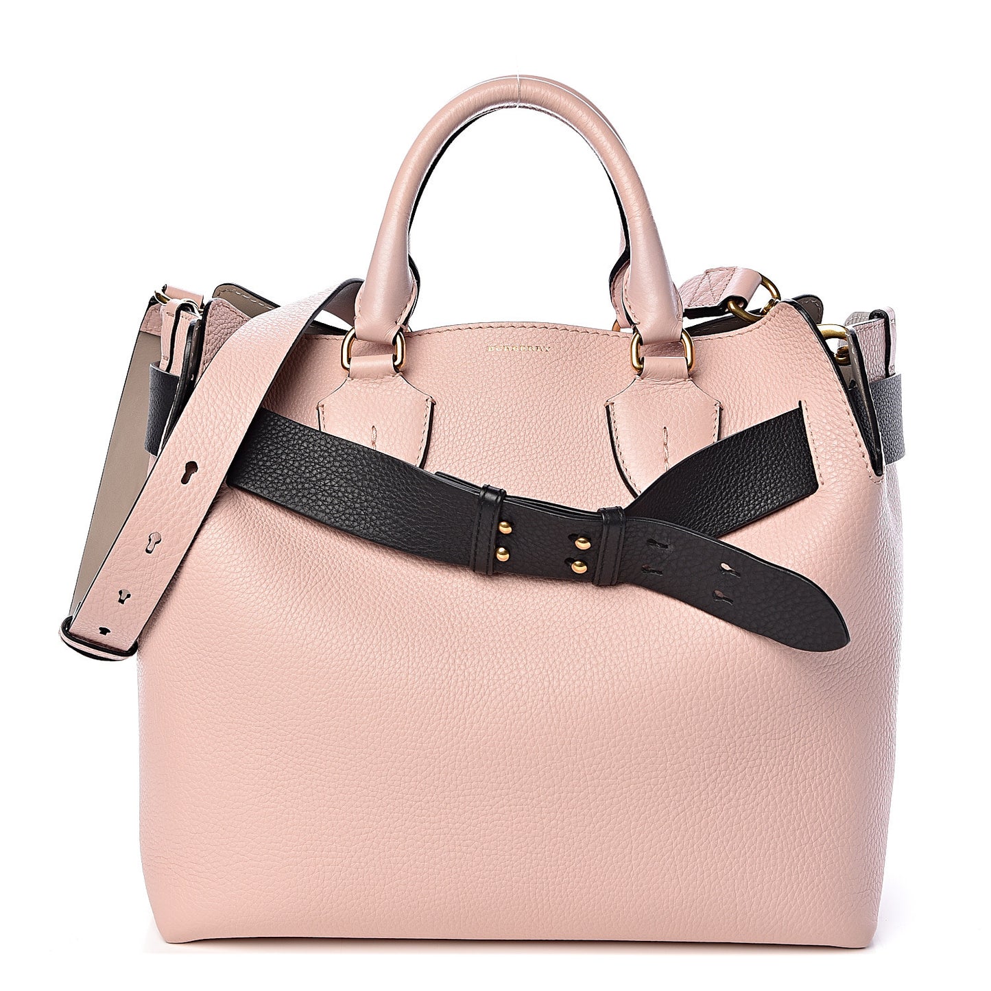 Soft Grain Calfskin Medium Belt Bag Pale Ash Rose