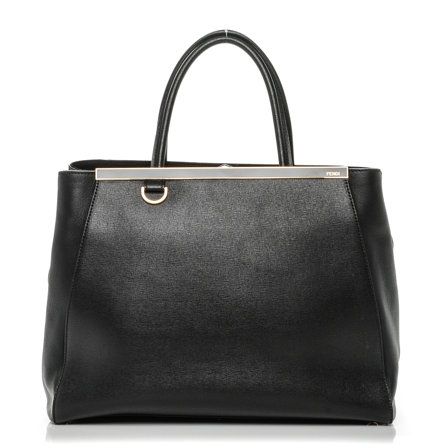 Fendi Vitello Elite Regular 2Jours Tote Black 1 of 6