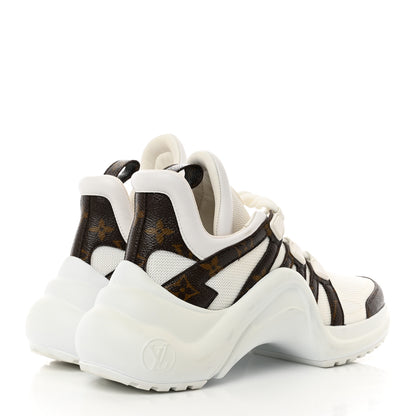 Louis Vuitton Patent Monogram LV Archlight Sneakers 36.5 White 4 of 17
