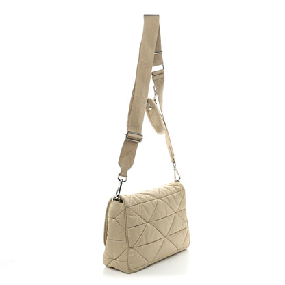 Prada Re-Nylon Quilted Padded Flap Shoulder Bag Deserto 4 of 19