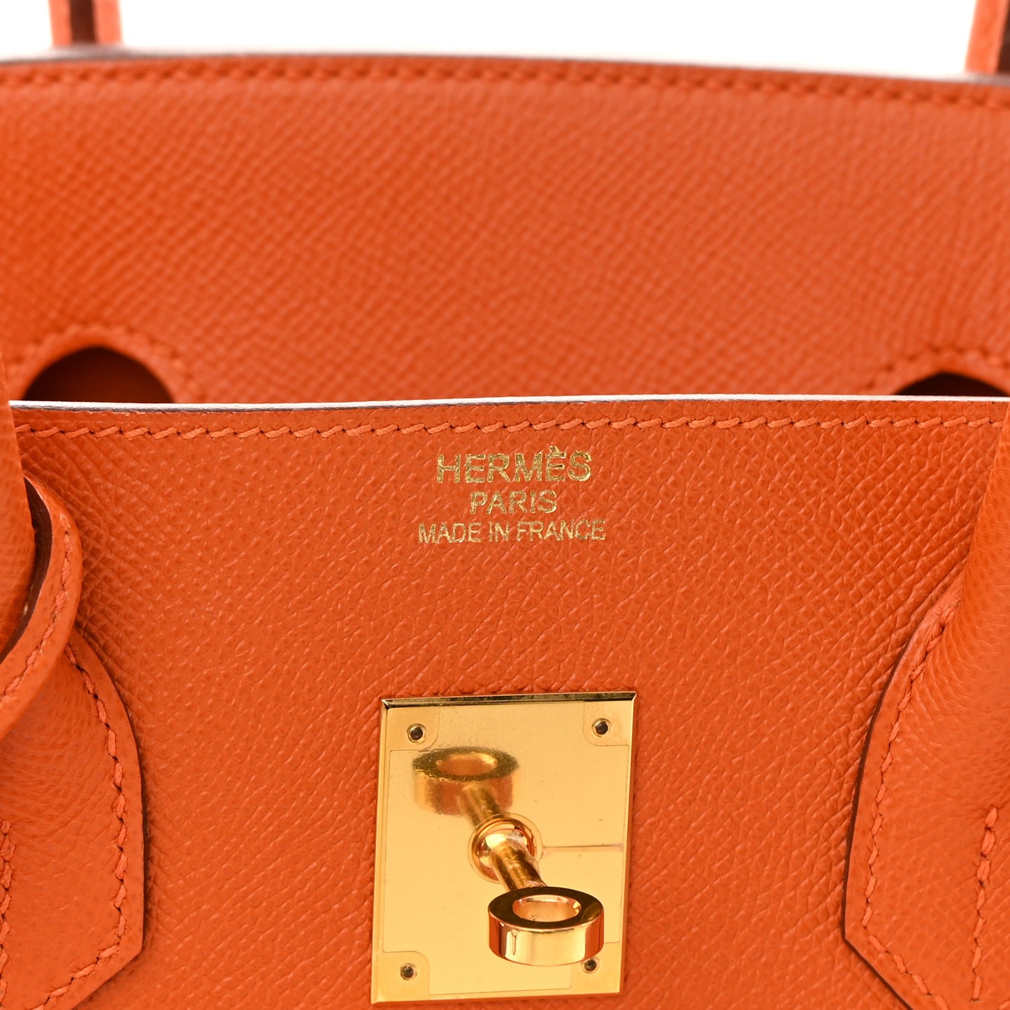 Epsom Birkin 35 Orange