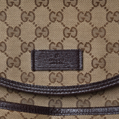 Gucci Monogram Natural Pigskin Large Diaper Bag Beige Ebony Cocoa Dark Chocolate 8 of 18