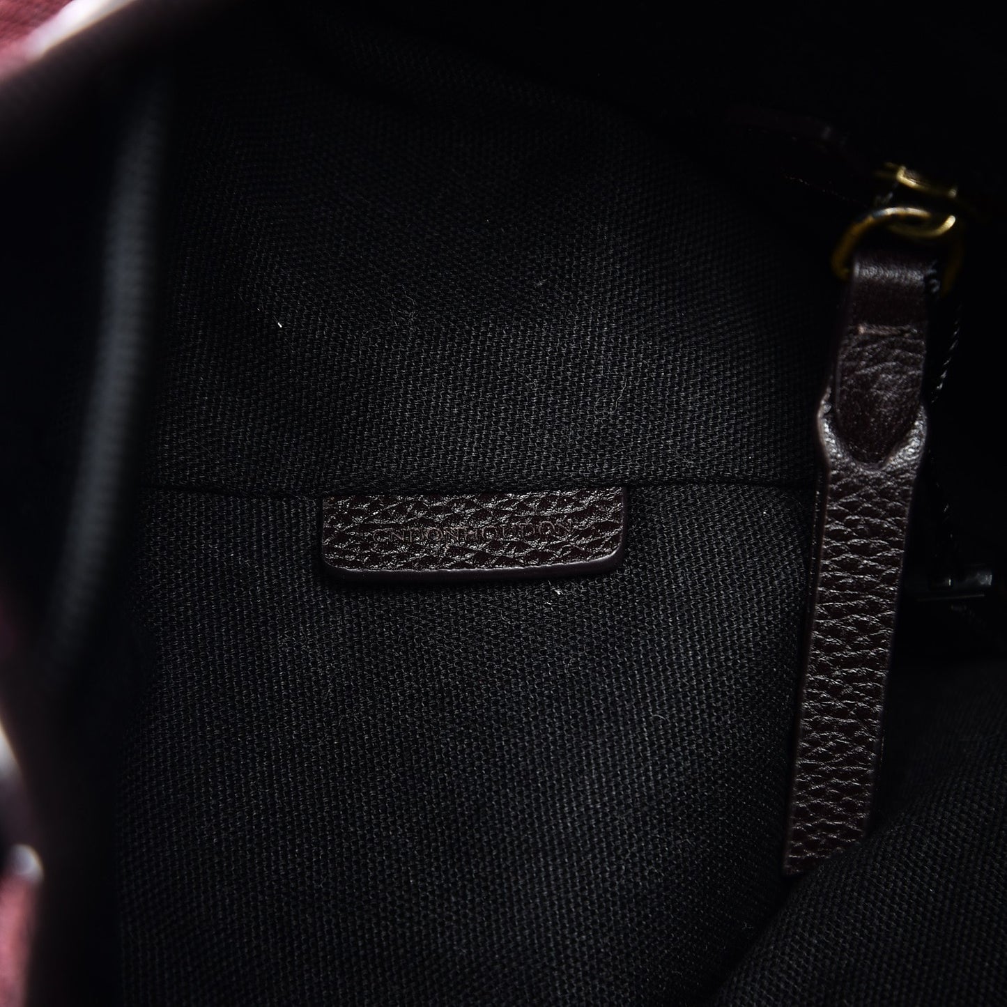 Canvas Mega Check Small Brookdale Backpack Claret