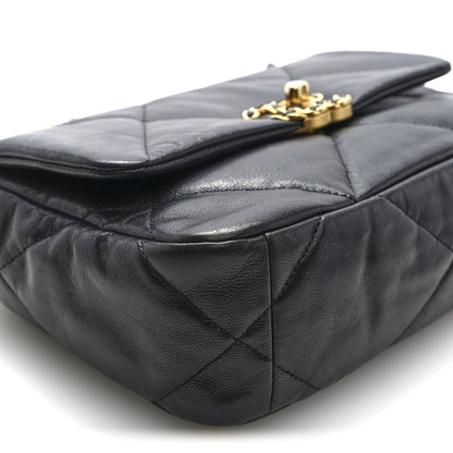 Chanel Goatskin Quilted Medium Chanel 19 Flap Black 9 of 10