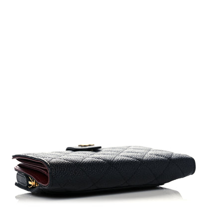 Chanel Caviar Quilted CC French Wallet Black 4 of 12