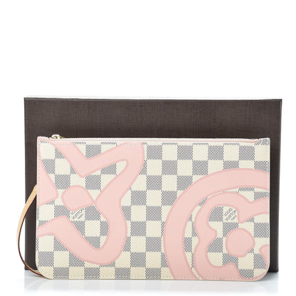 Louis Vuitton Damier Azur Tahitienne Neverfull MM GM Pochette 9 of 9