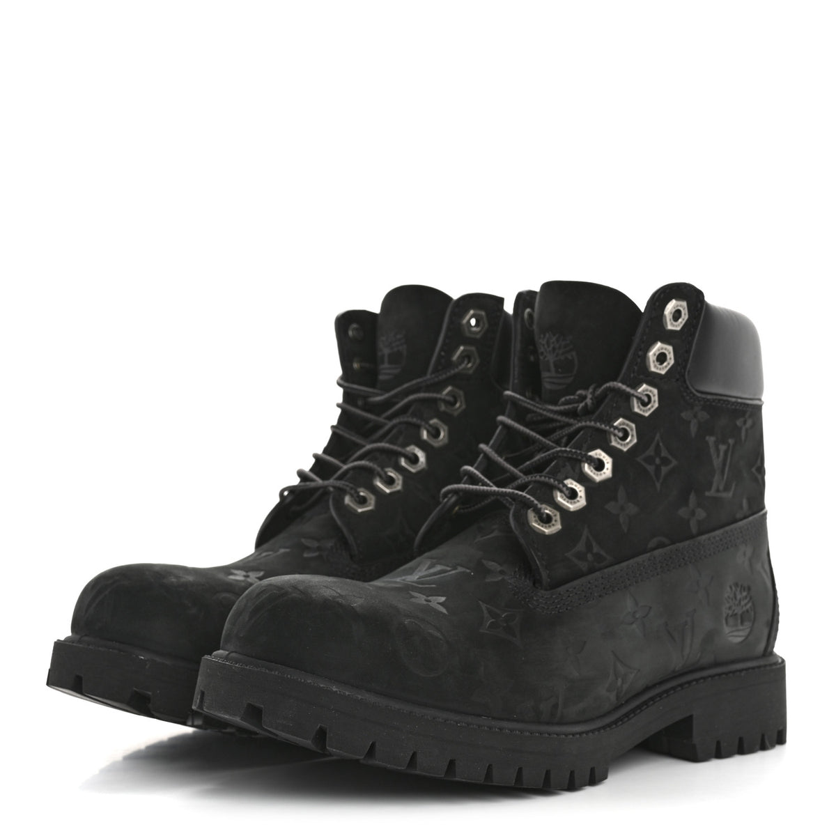 Louis Vuitton x NBA Leather Monogram Timberland Bold Ankle Boots in Black 8 NOW IN STOCK ‼️??‍♂️ Louis Vuitton Timberland 6” Ankle  main image 2