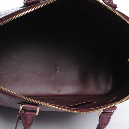 Louis Vuitton Ostrich Alma MM Prune 5 of 7