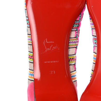 Christian Louboutin Lace Rete Tresse Suede Hippie Follies Flats 39 Version Multi 6 of 9