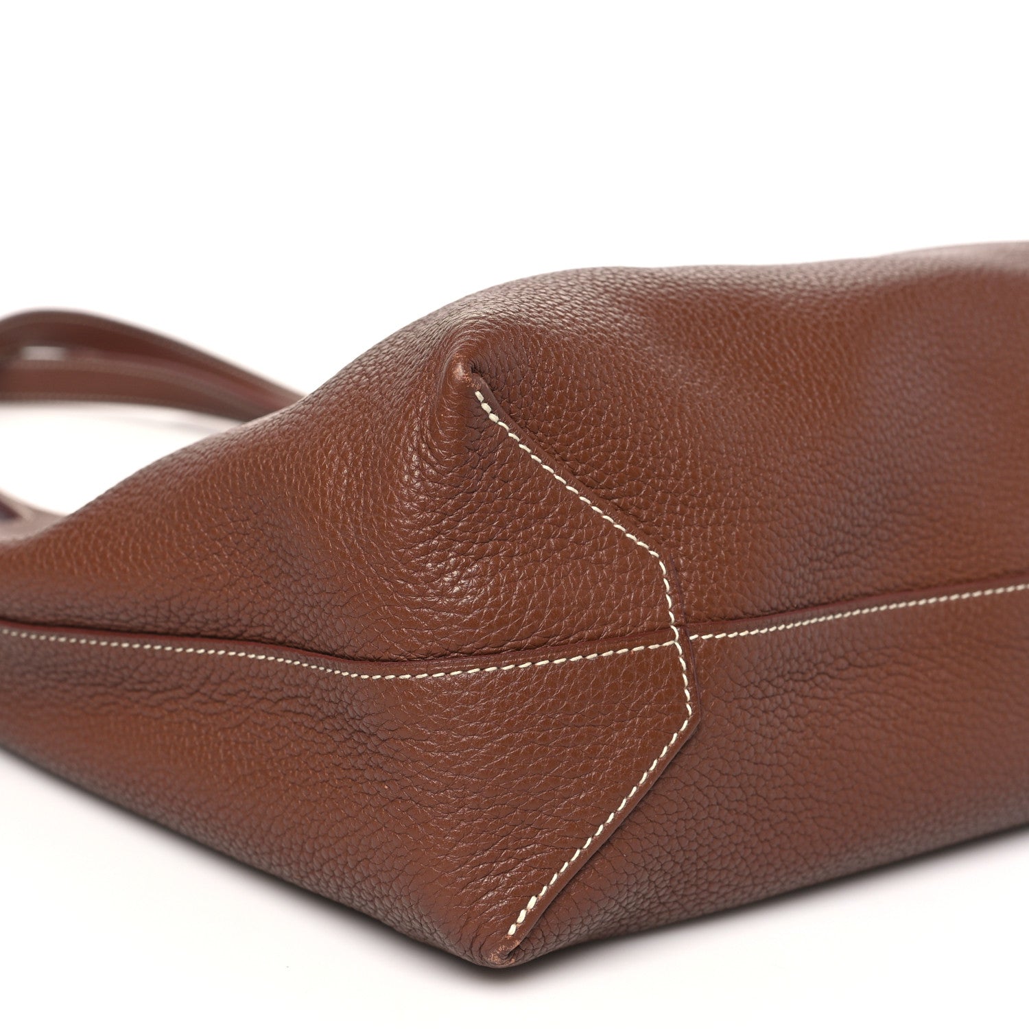 Hermes Taurillon Clemence Double Sens 36 Reversible Tote Marron Tosca 13 of 15