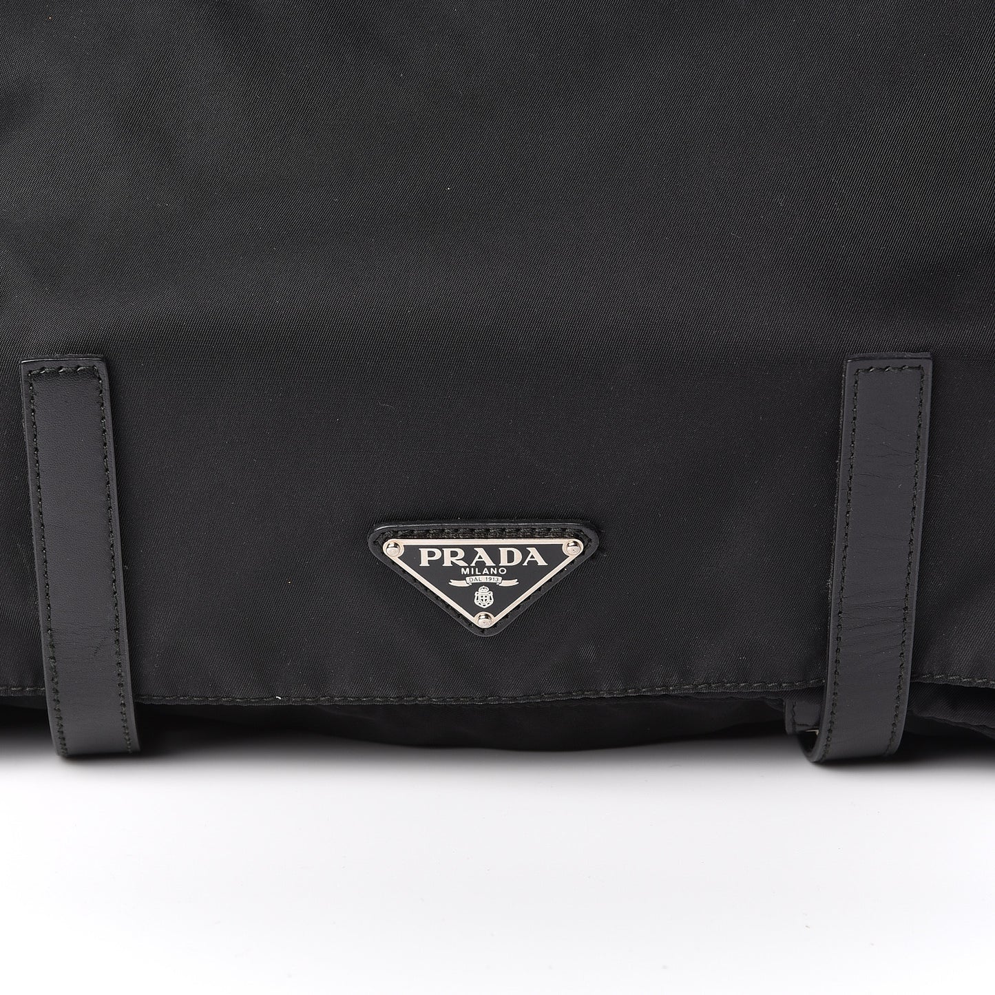 Nylon Vela Messenger Bag Black