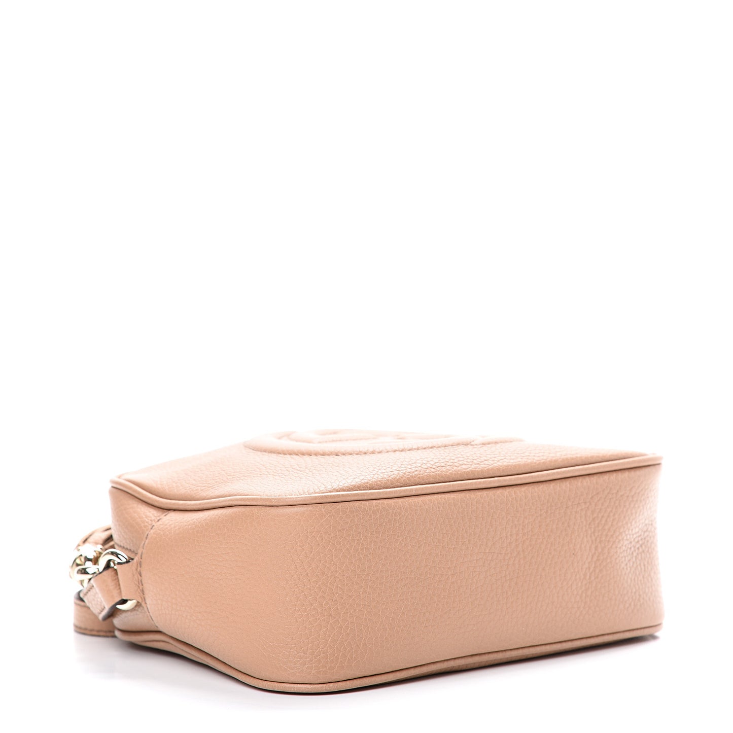 Pebbled Calfskin Small Soho Disco Bag Camelia