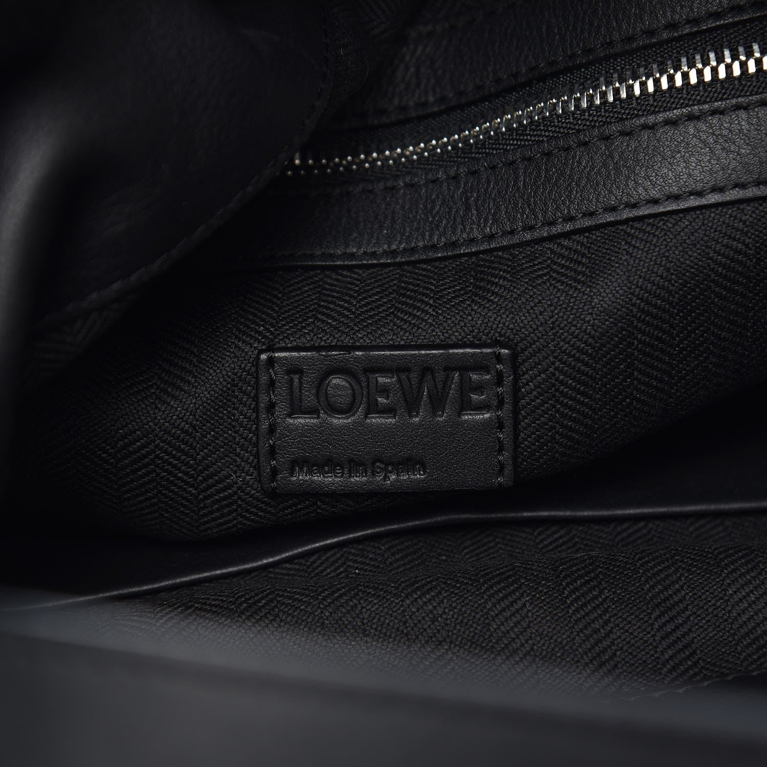 Loewe Calfskin Flamenco Knot Bag Black 6 of 7
