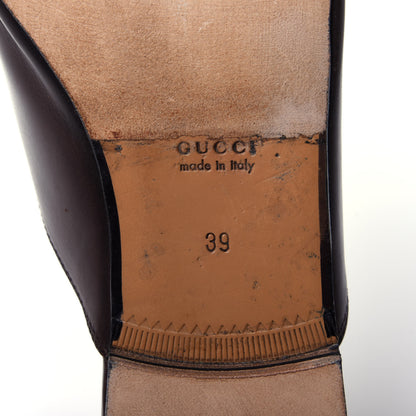 Gucci Calfskin Womens Princetown Slippers 39 Fondente Brown 9 of 13