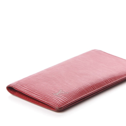 Louis Vuitton Epi Checkbook Organizer Wallet Castillan Red 5 of 10