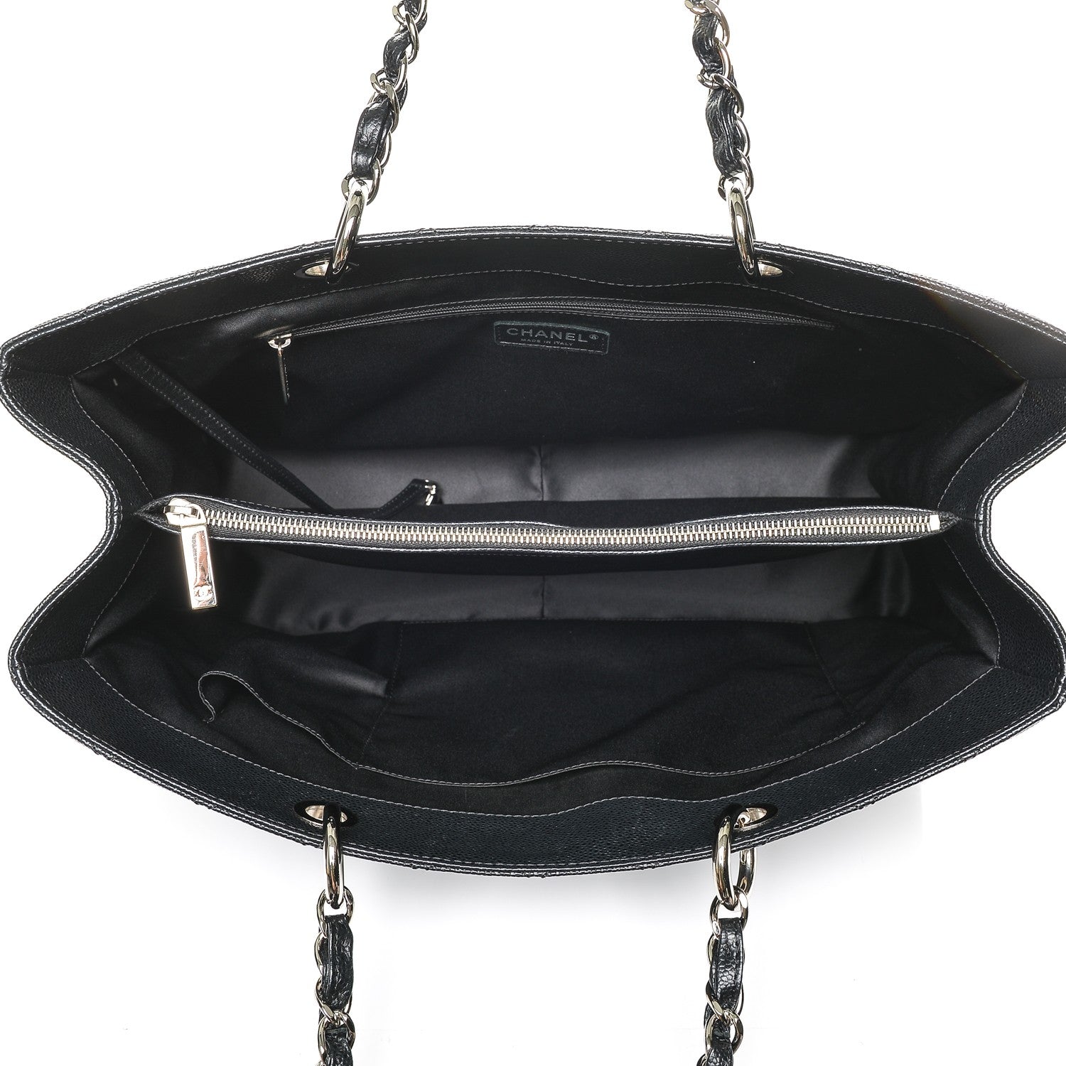 Chanel Caviar Quilted XL Grand Shopping Tote GST Black 5 of 8