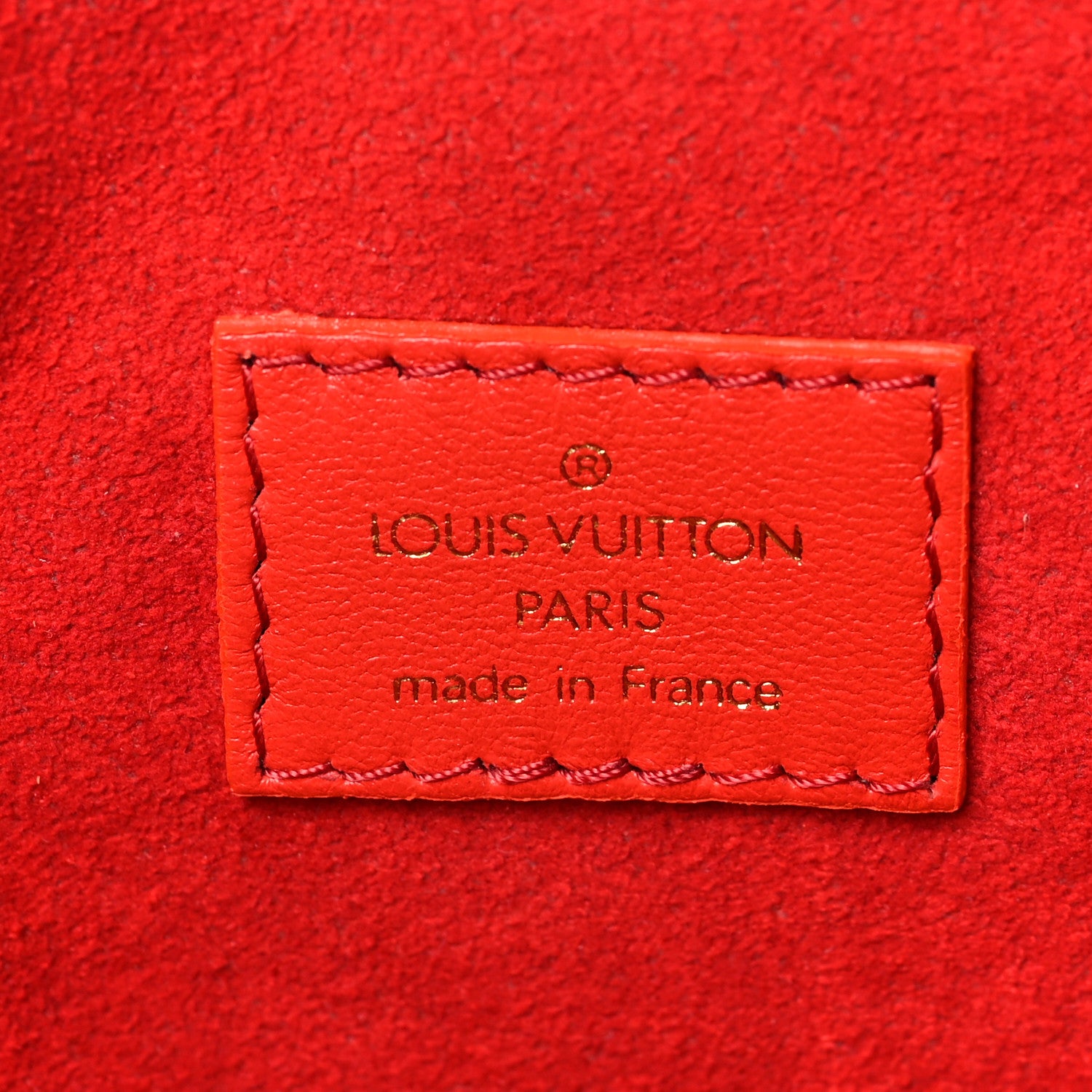 Louis Vuitton Patent Embossed Monogram Lambskin Coussin MM Black Red 6 of 7