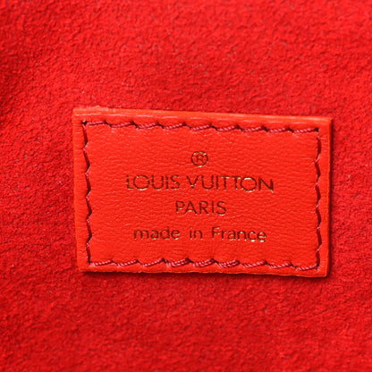 Louis Vuitton Patent Embossed Monogram Lambskin Coussin MM Black Red 6 of 7