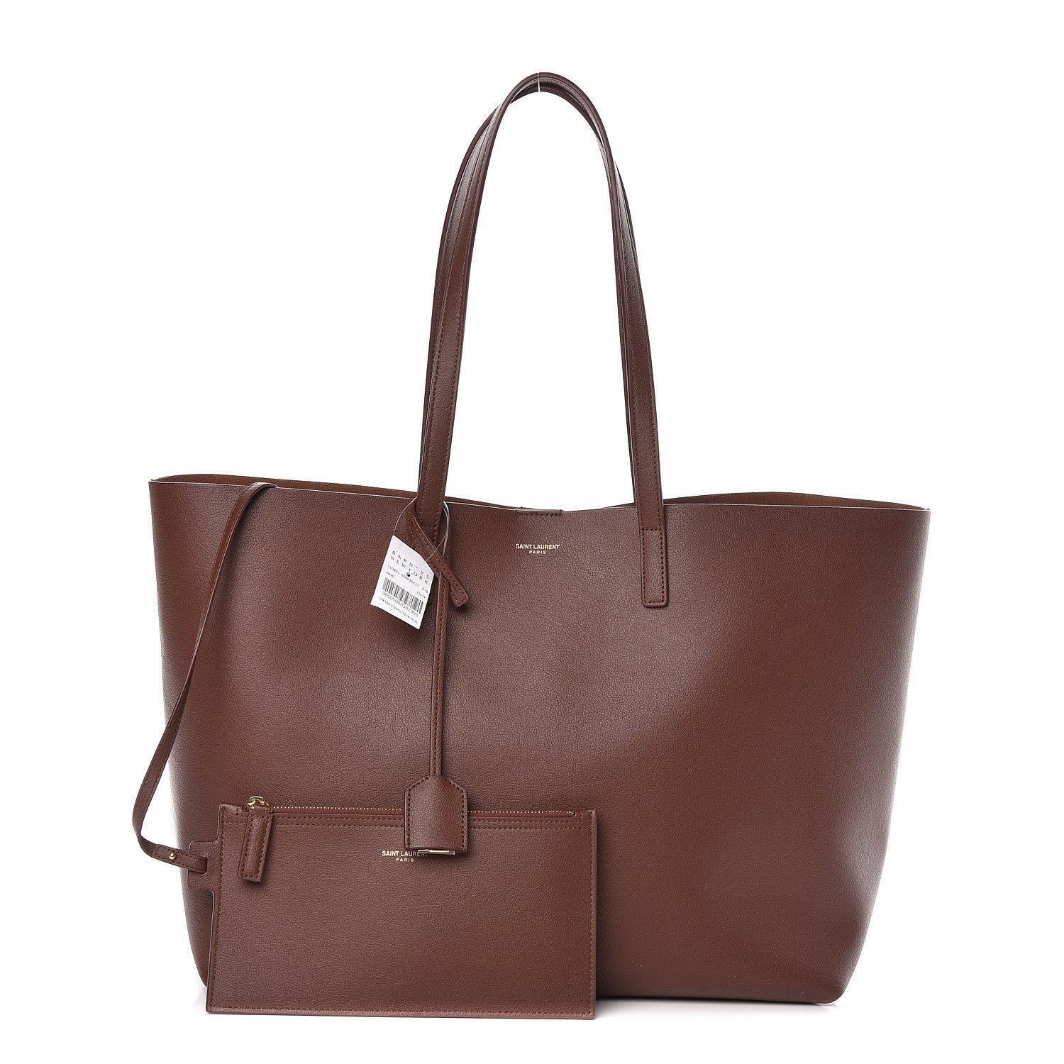 Saint Laurent Calfskin Large Shopping Tote Old Brandy 1 of 11