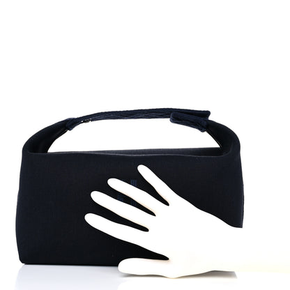 Hermes Canvas Small Bride-A-Brac Pouch Black Bleu Nuit 2 of 7