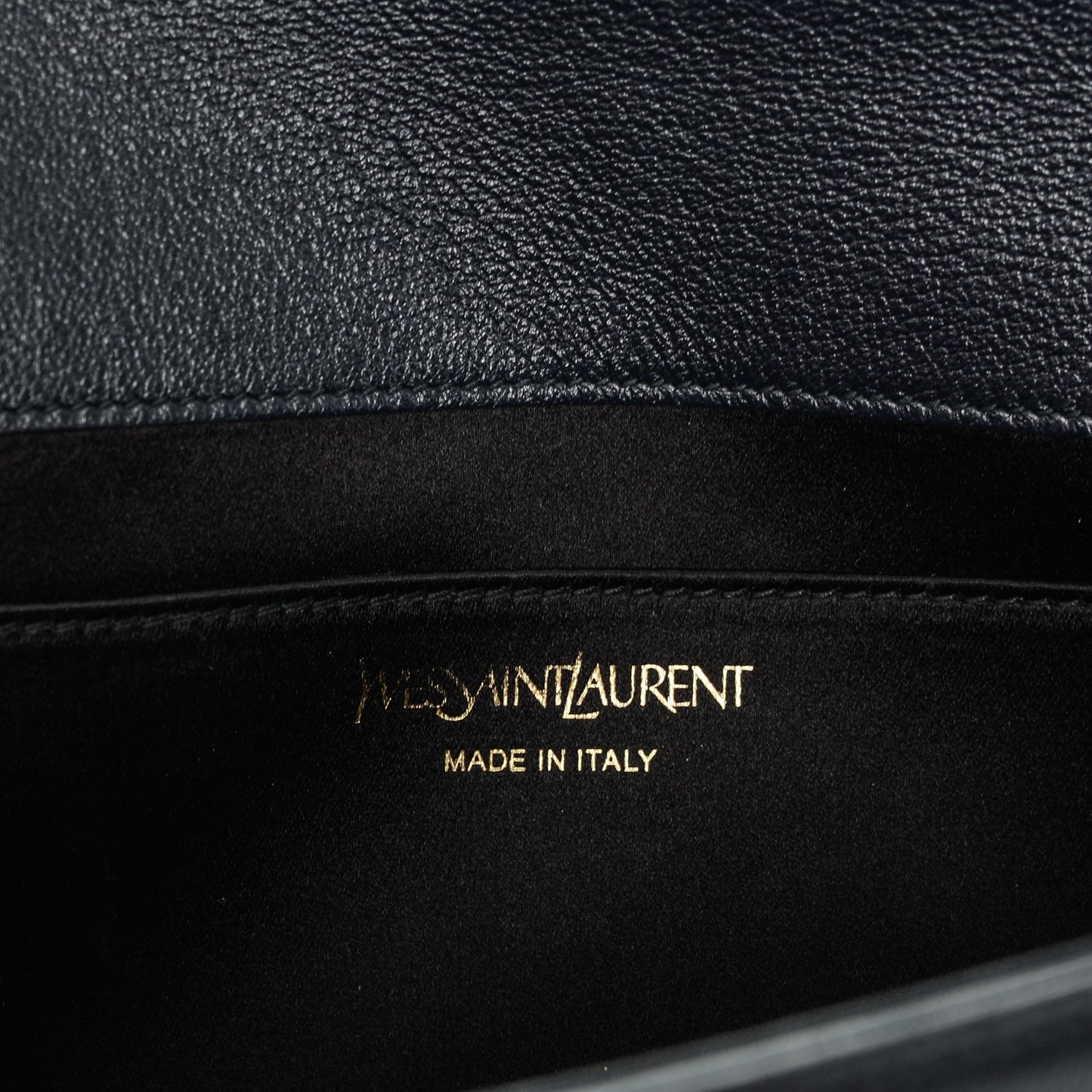 Calfskin Monogram Large Belle De Jour Clutch Navy