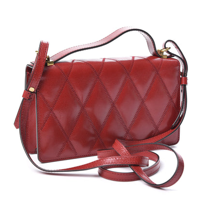Givenchy Goatskin Quilted GV3 Strap Wallet Vermillon 2 of 10