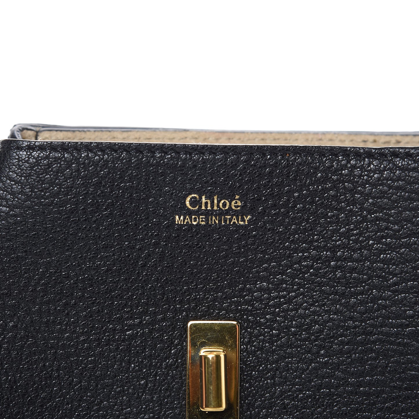 Grained Lambskin Nano Drew Shoulder Bag Black