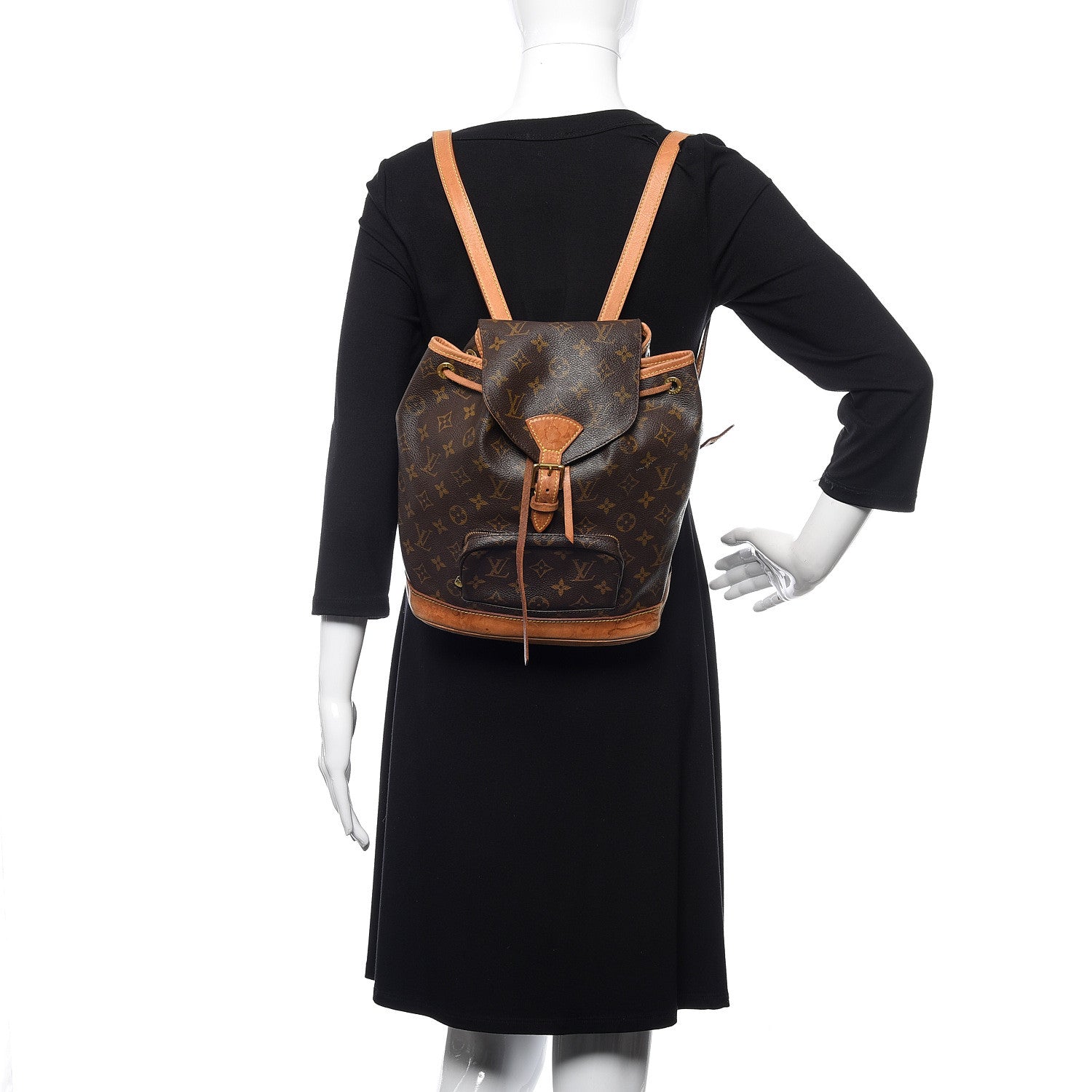 Louis Vuitton Monogram Montsouris MM Backpack 2 of 13