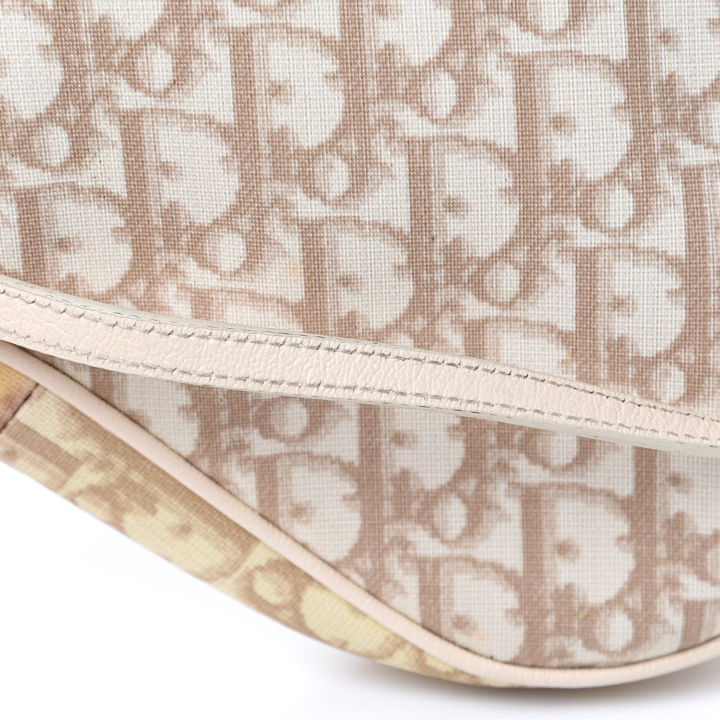 Monogram Vintage Flowers Mini Saddle Bag Beige
