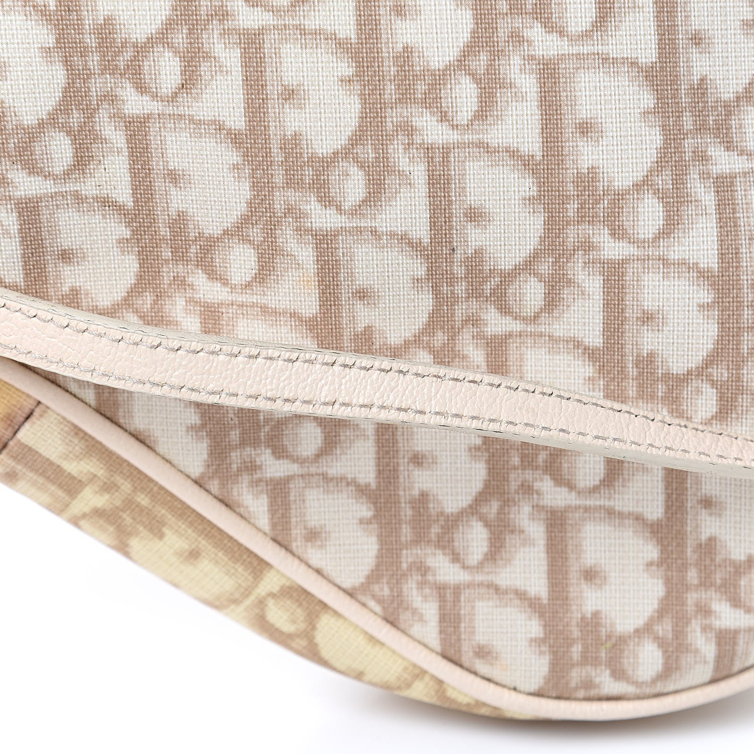 Christian Dior Monogram Vintage Flowers Mini Saddle Bag Beige 14 of 14