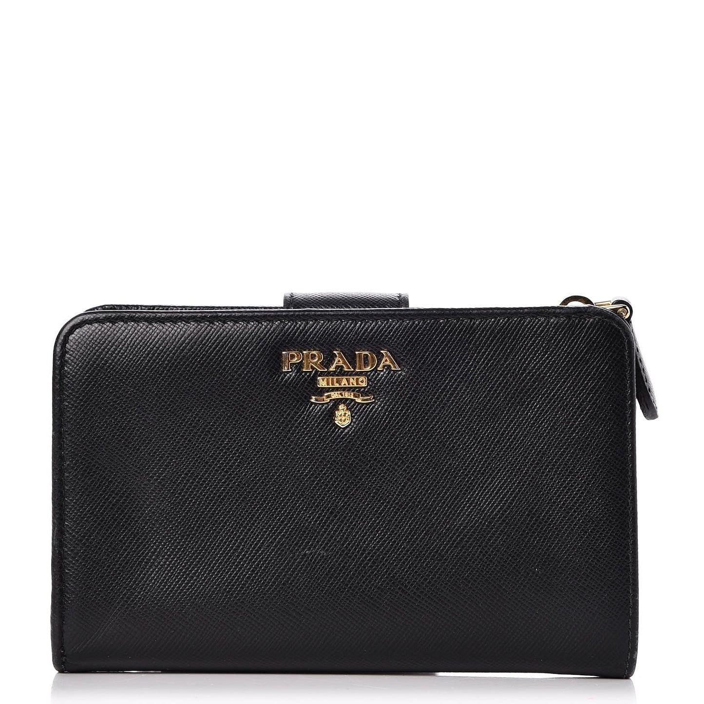 Saffiano Compact Wallet Nero Black