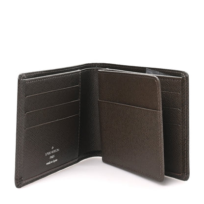 Louis Vuitton Taiga Mens Billfold Wallet 3 Flaps Grizzli 5 of 7
