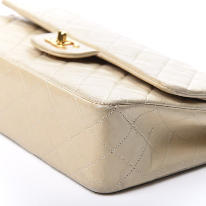 Chanel Lambskin Quilted Medium Double Flap Beige 6 of 11