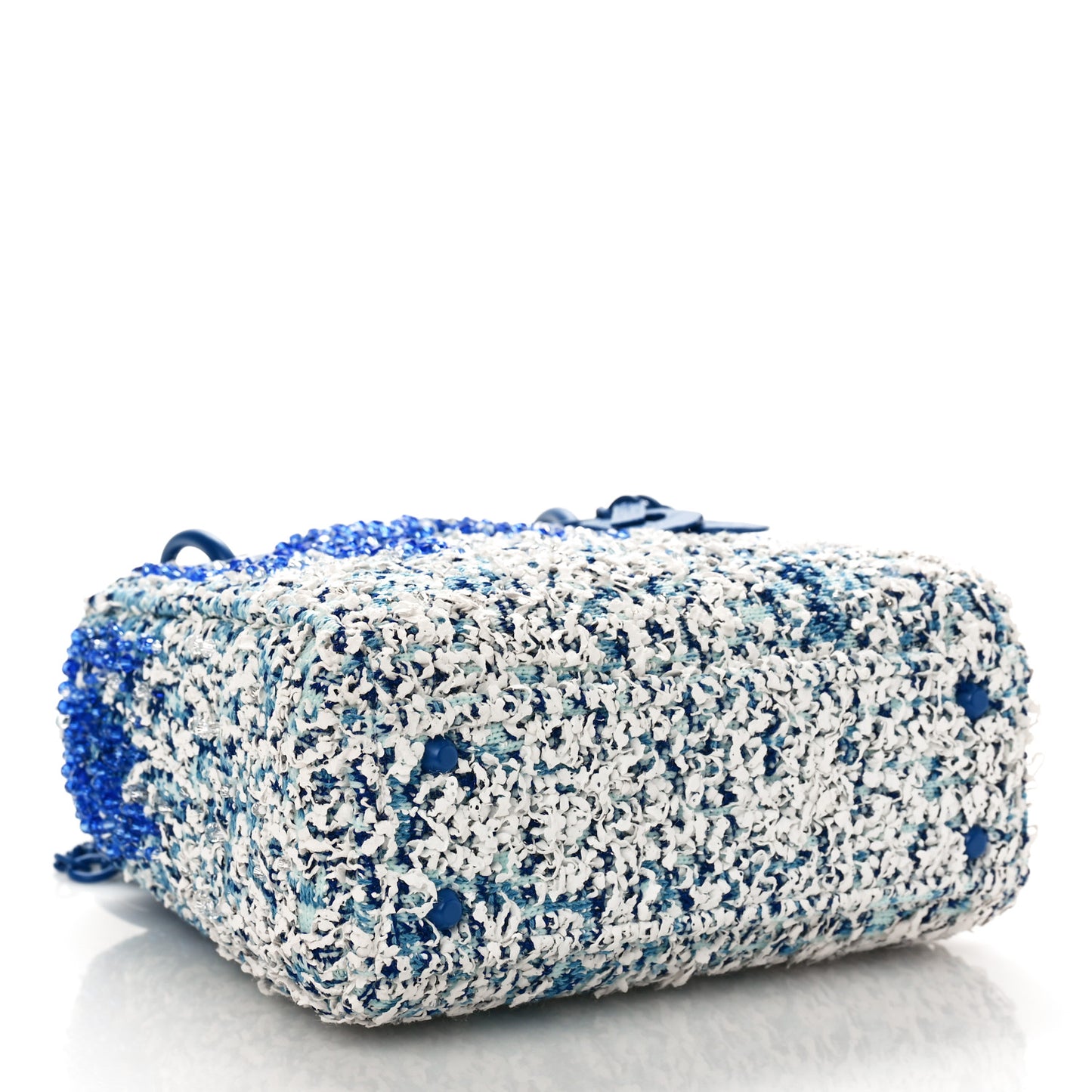 Knit Beaded Chong Hyun Ha Art Mini Lady Dior Blue Multicolor