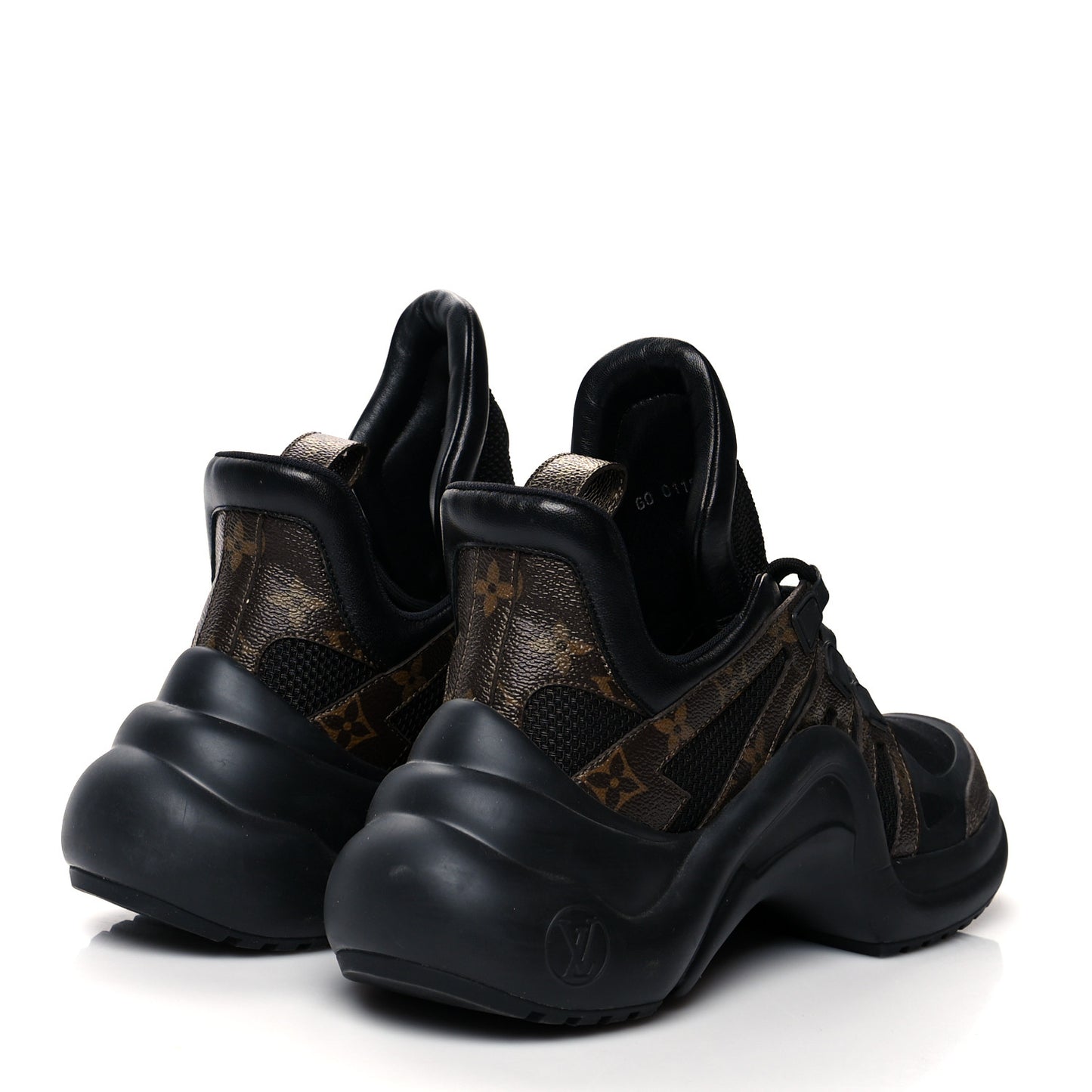 Calfskin Patent Monogram LV Archlight Sneakers 41 Black