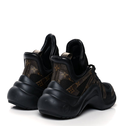 Louis Vuitton Calfskin Patent Monogram LV Archlight Sneakers 41 Black 4 of 8