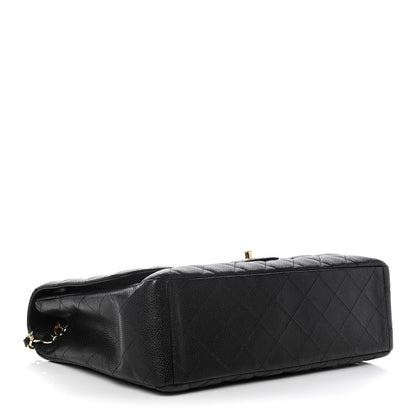 Chanel Caviar Quilted Maxi Single Flap Black 3 of 9