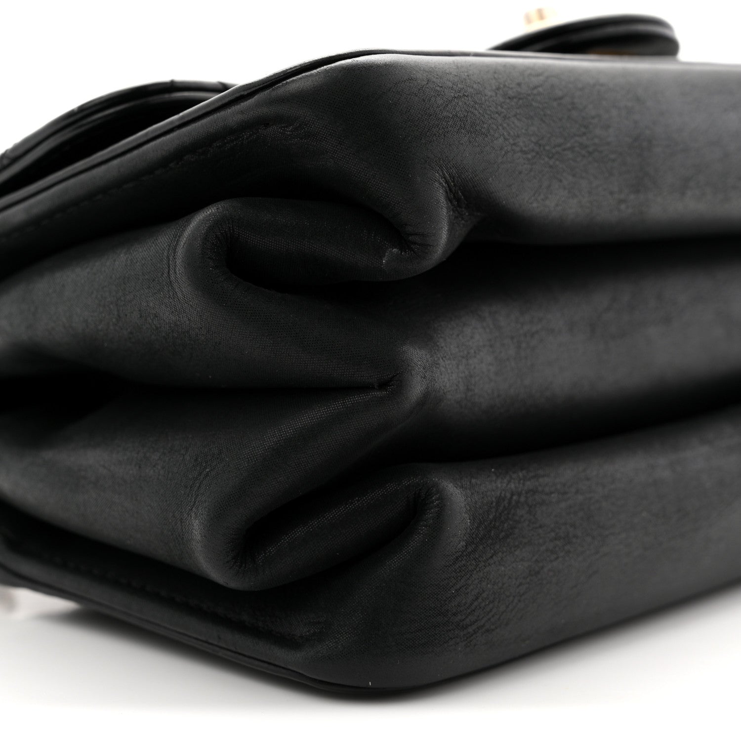 Chanel Iridescent Calfskin Quilted Mini Straight Lined Flap Black 9 of 10