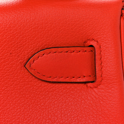 Hermes Evercolor Kelly Retourne 28 Orange Poppy 10 of 41