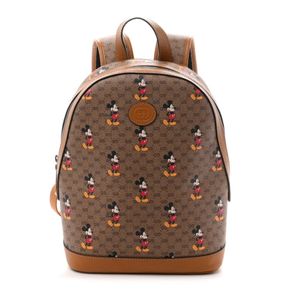 Gucci X DISNEY Mini Vintage GG Supreme Monogram Mickey Mouse Small Dome Backpack Beige Vintage Sun Oil Beige Vintage Sun Oil 1 of 11