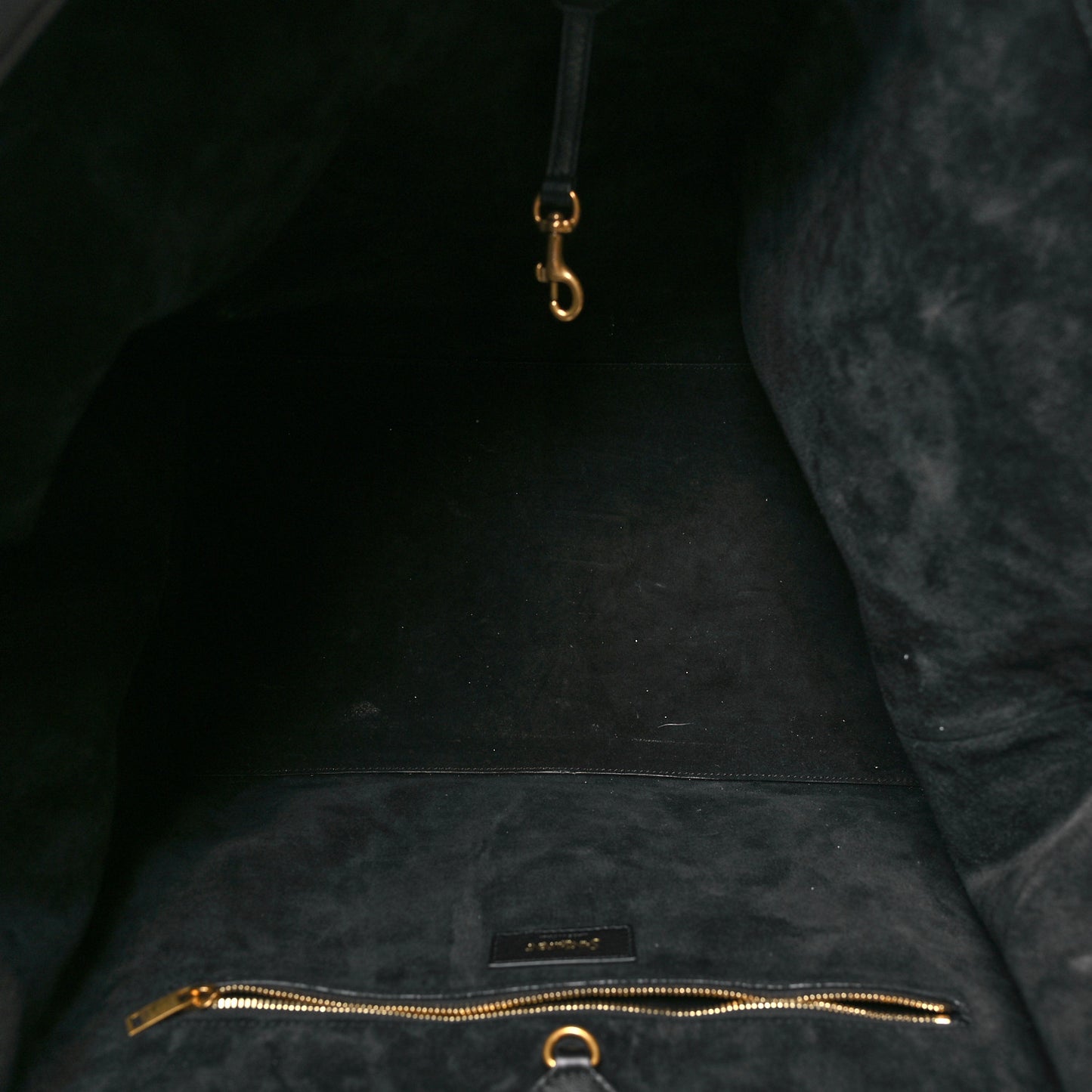 Calfskin Y Tote Black