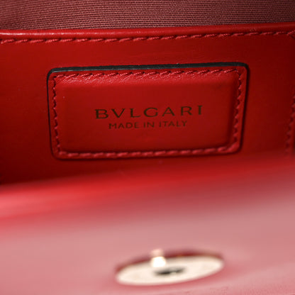 Bulgari Calfskin Small Serpenti Forever Snake Strap Crossbody Bag Red 6 of 9