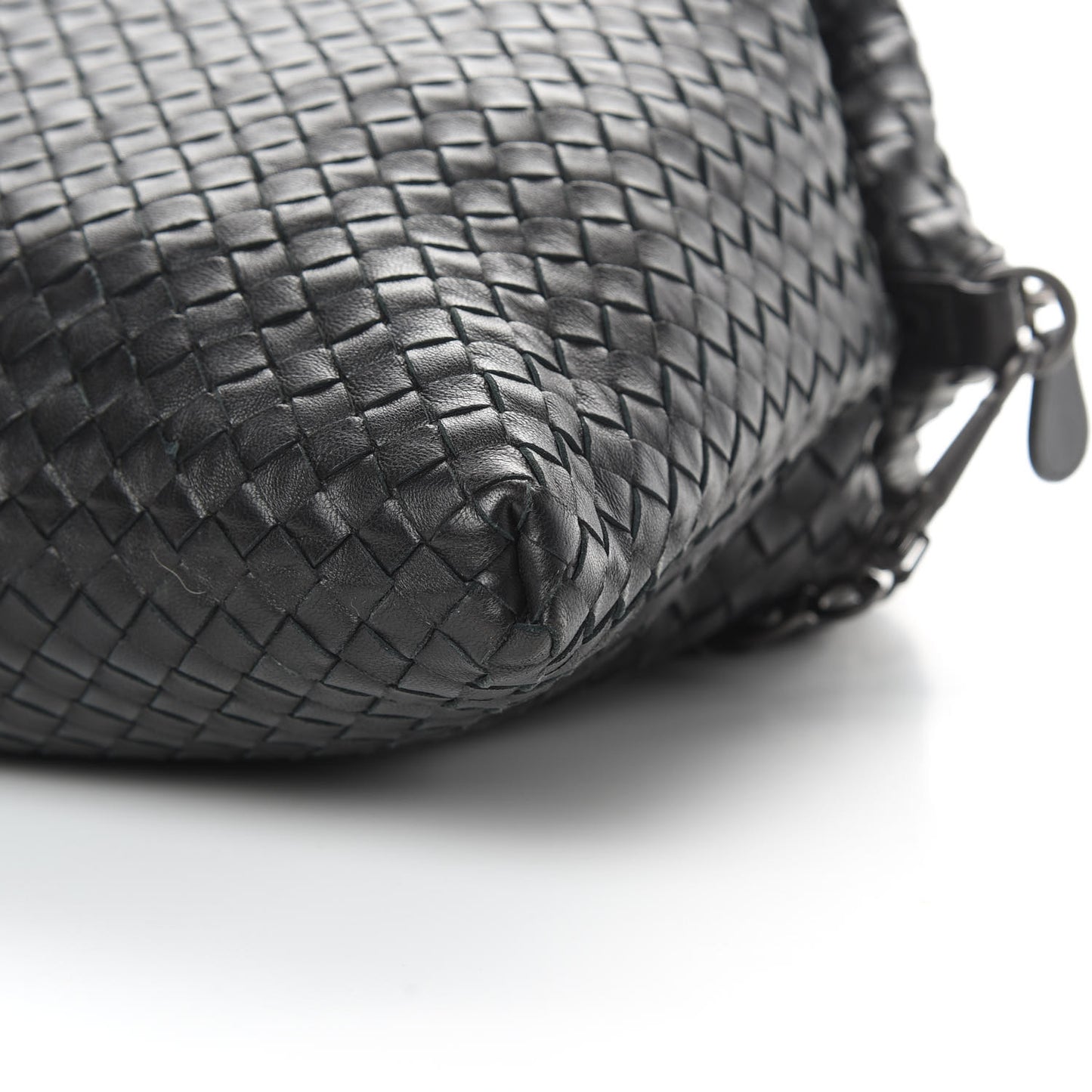 Nappa Intrecciato Medium Convertible Tote Black
